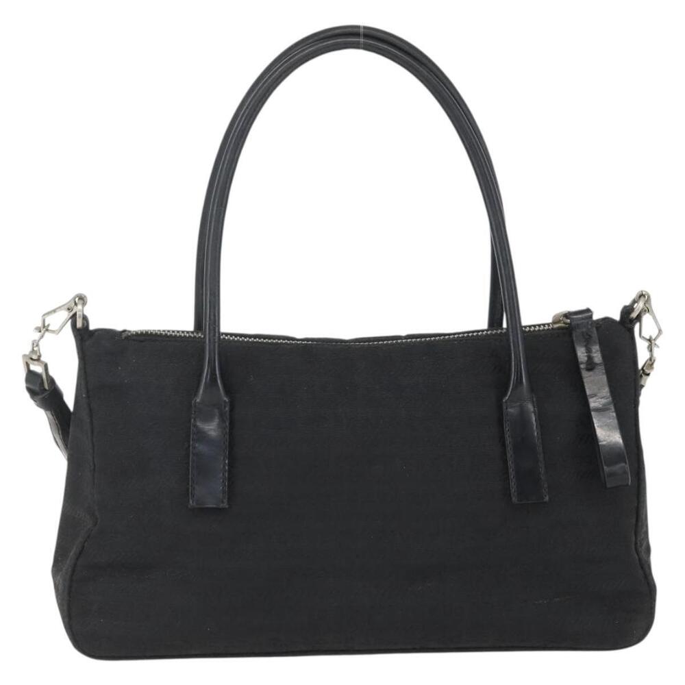 PRADA Hand Bag Nylon 2way Black Silver Auth BA9174 - Picture 2 of 16